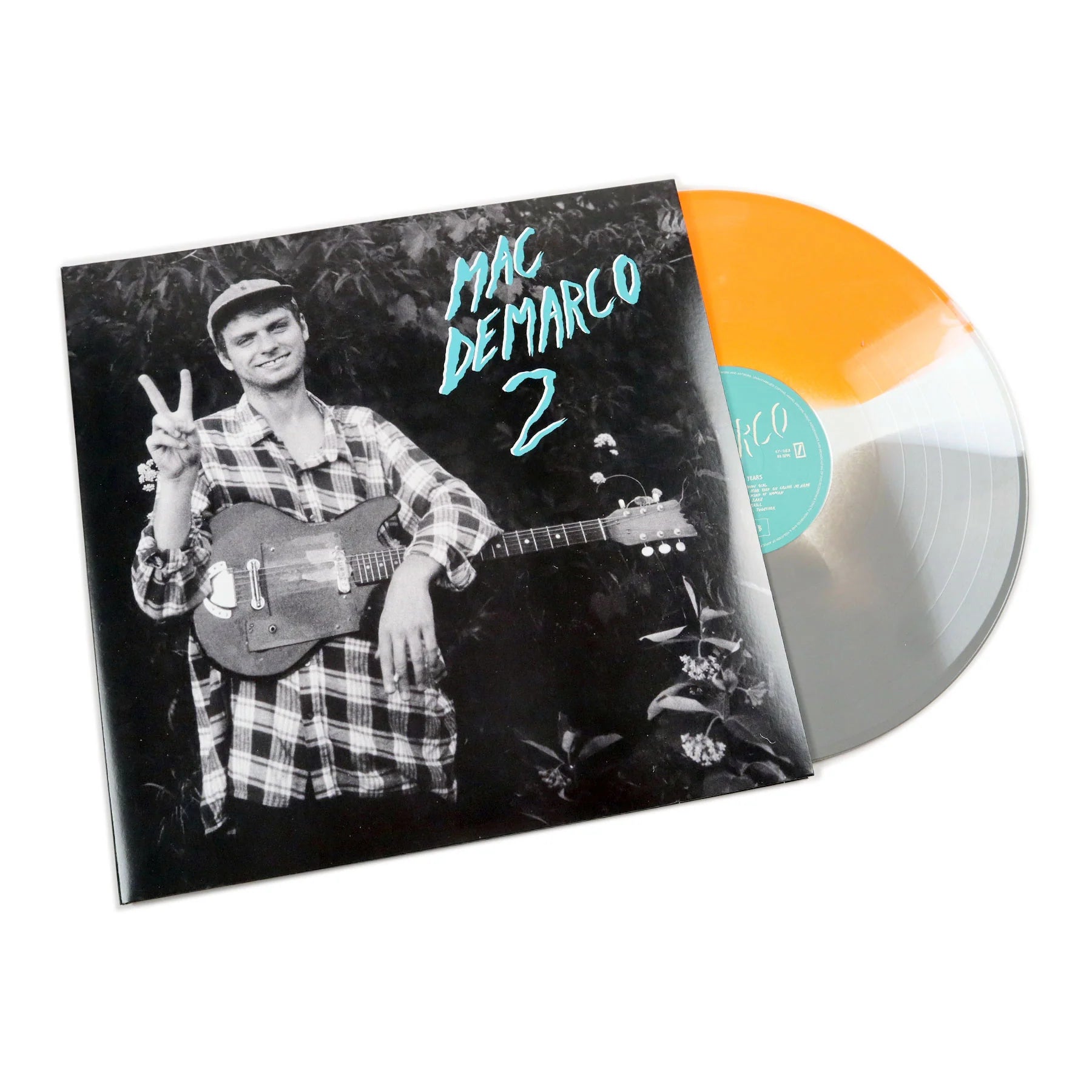 12" Split Color Vinyl in Custom Printed Jackets